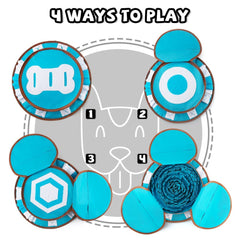 AWOOF Snuffle Mat desplegado, tamaño amplio para juegos de olfato en casa.
