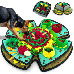 AWOOOF Snuffle Mat 19x19 con doble capa para estimular el forraje.