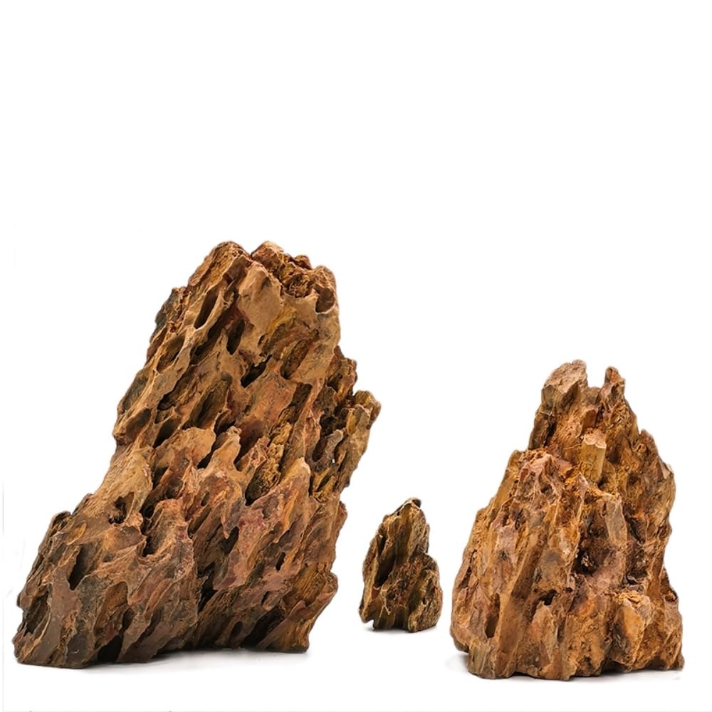 AWXZOM rocas decorativas dragon natural para acuario, ideal para acuario plantado.