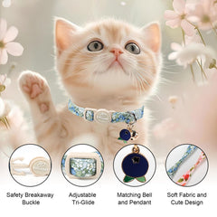 Babole Pet collar ajustable, cómodo para crecimiento de gatitos.