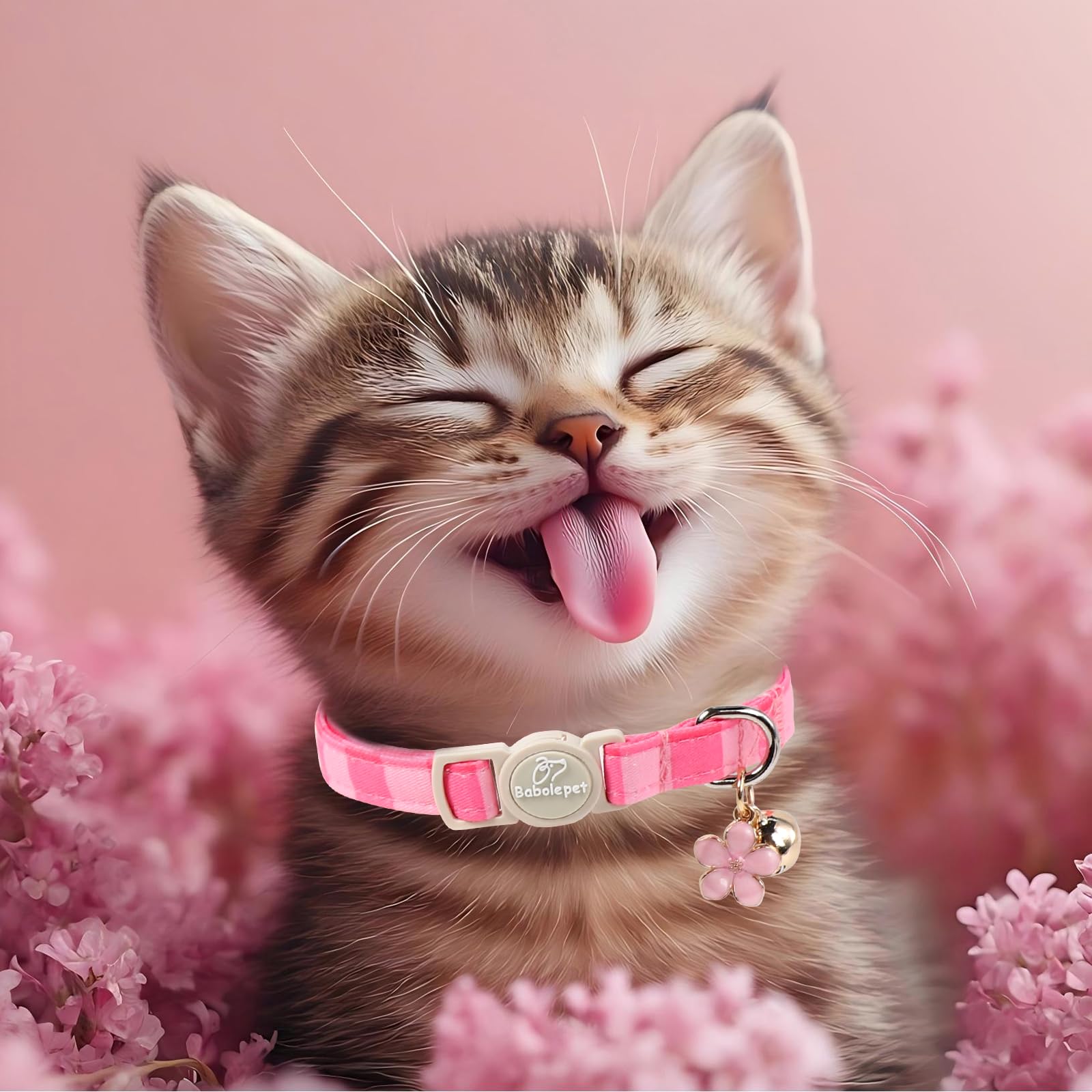 Colar Babole Pet rosa con diseño bonito para ocasiones especiales