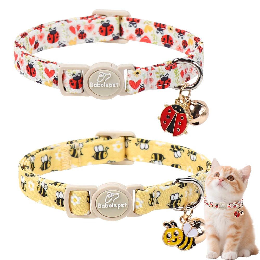Collar Babole Pet con diseño abeja para gatos, cómodo y duradero.