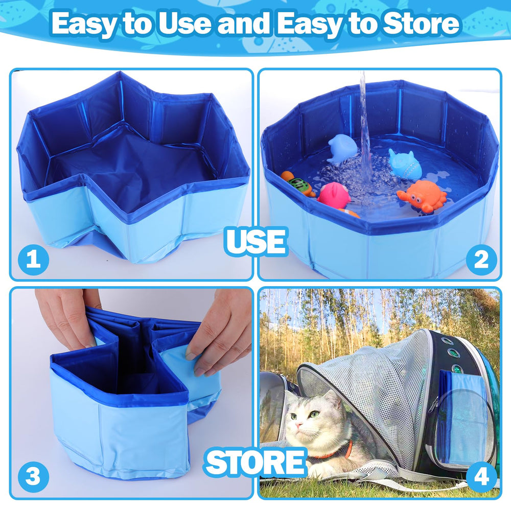BABORUI Juguete de piscina para camping con gatos, ligero y práctico