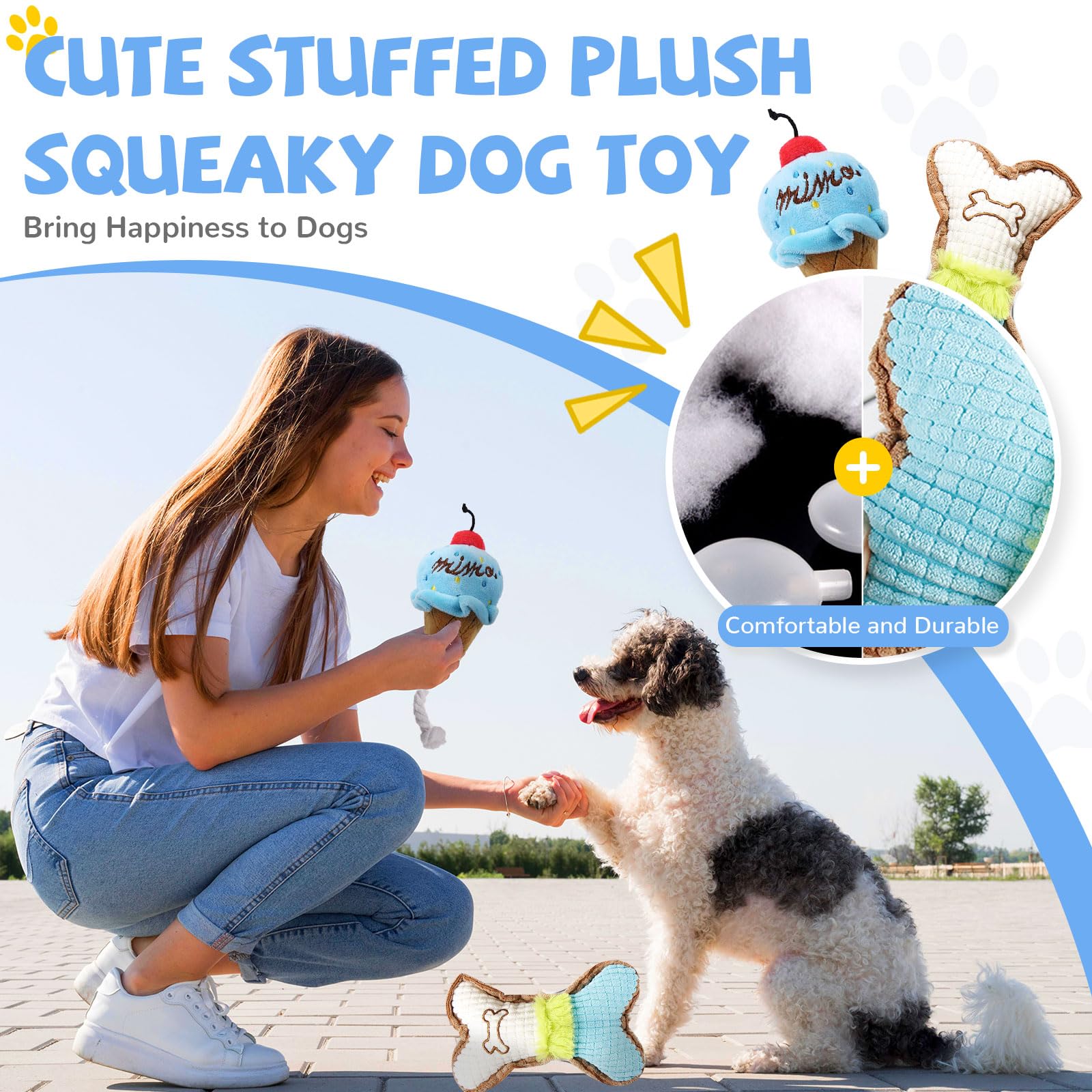 BAEJMJK juguete cuerda azul, perfecto para estimulación y juego en interior.