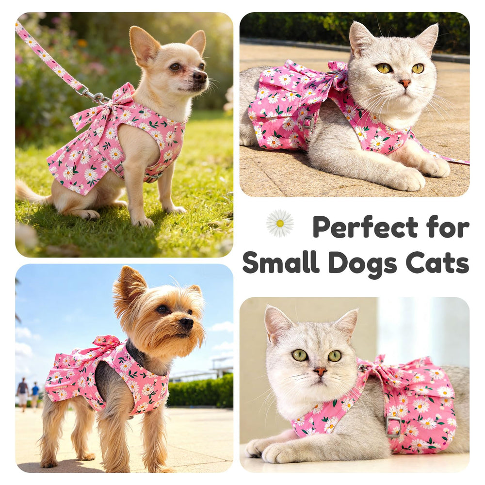 BAEJMJK prenda para mascota pequeña, dalia rosa para fiestas.