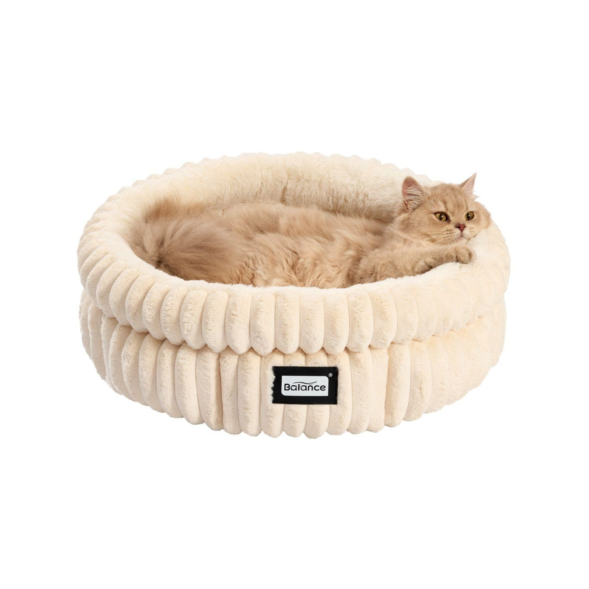 Cama BALANCE redonda para gato con descanso cómodo