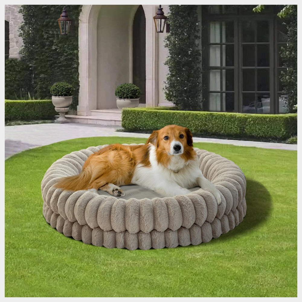 BALANCE Cama en forma de rosquilla, uso seguro en suelos fríos.