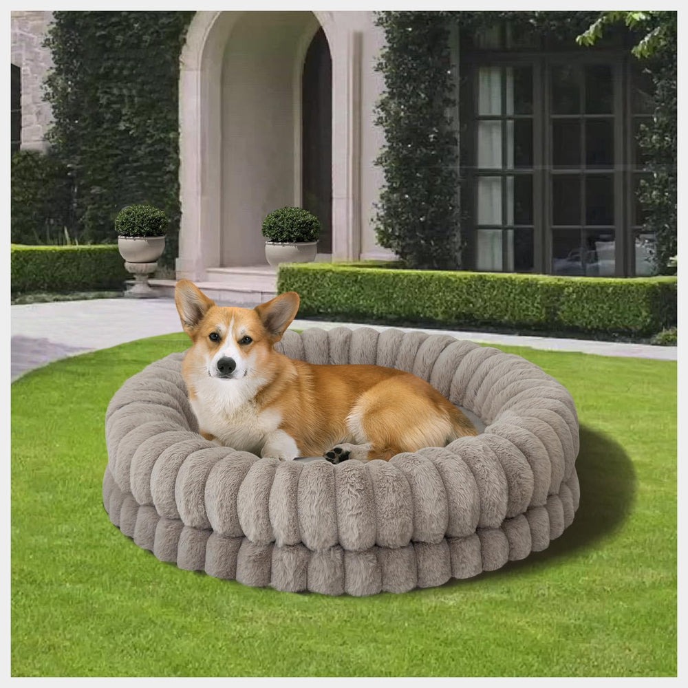 BALANCE cama rosquilla ambiente hogareño; ideal para rincones cálidos en casa.