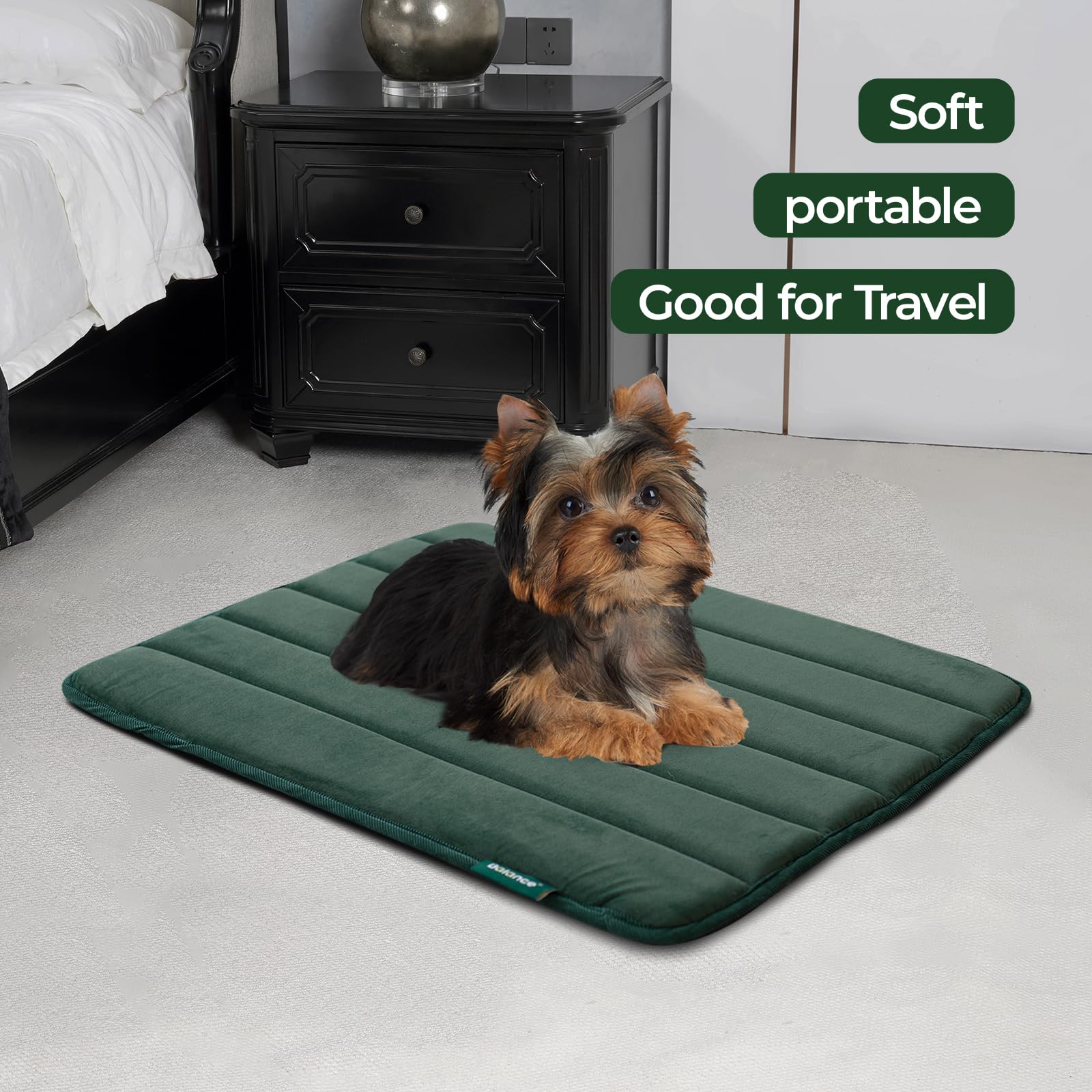 BALANCE cojín de jaula para perros, base antideslizante para seguridad.