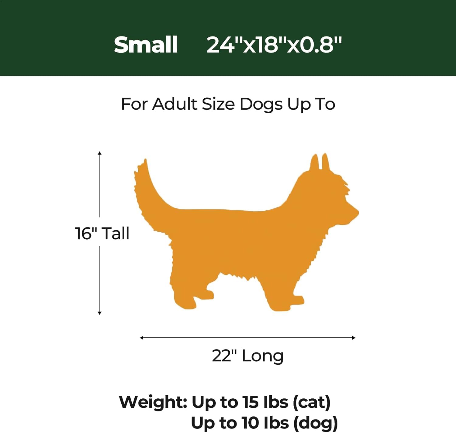 BALANCE Dog Crate Pad, diseño plano que se adapta a jaulas y camas planas.