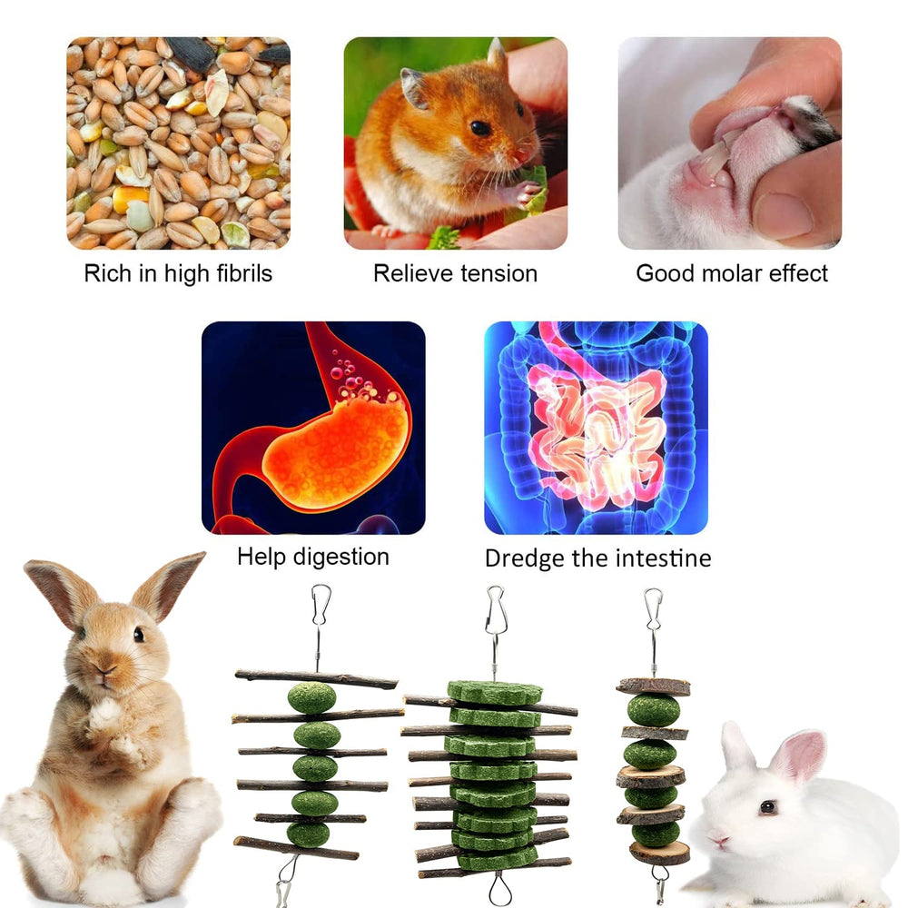 BallHull: bastones de manzana y ramas que favorecen el desgaste natural de los dientes.