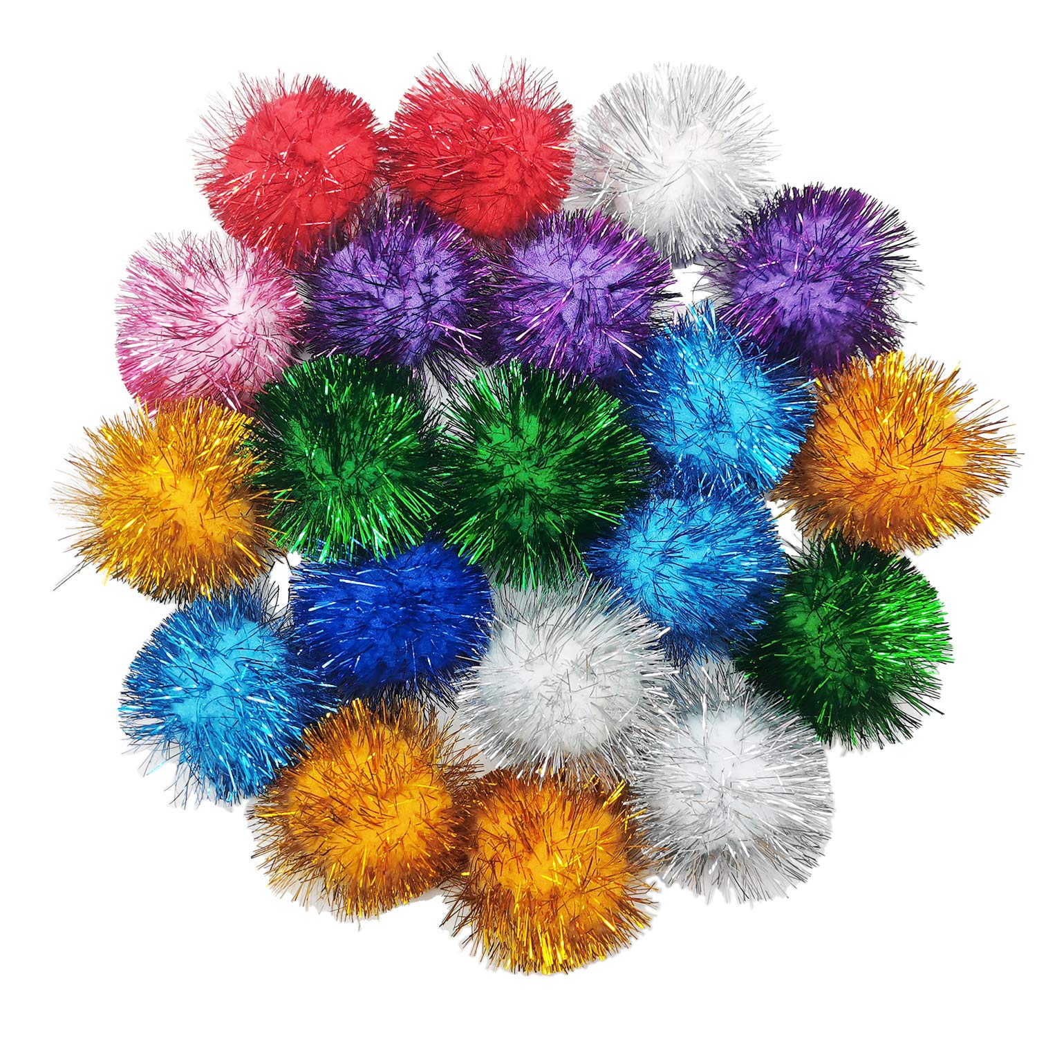 BallHull bolas de purpurina de 2 pulgadas para juego interactivo con tu gato