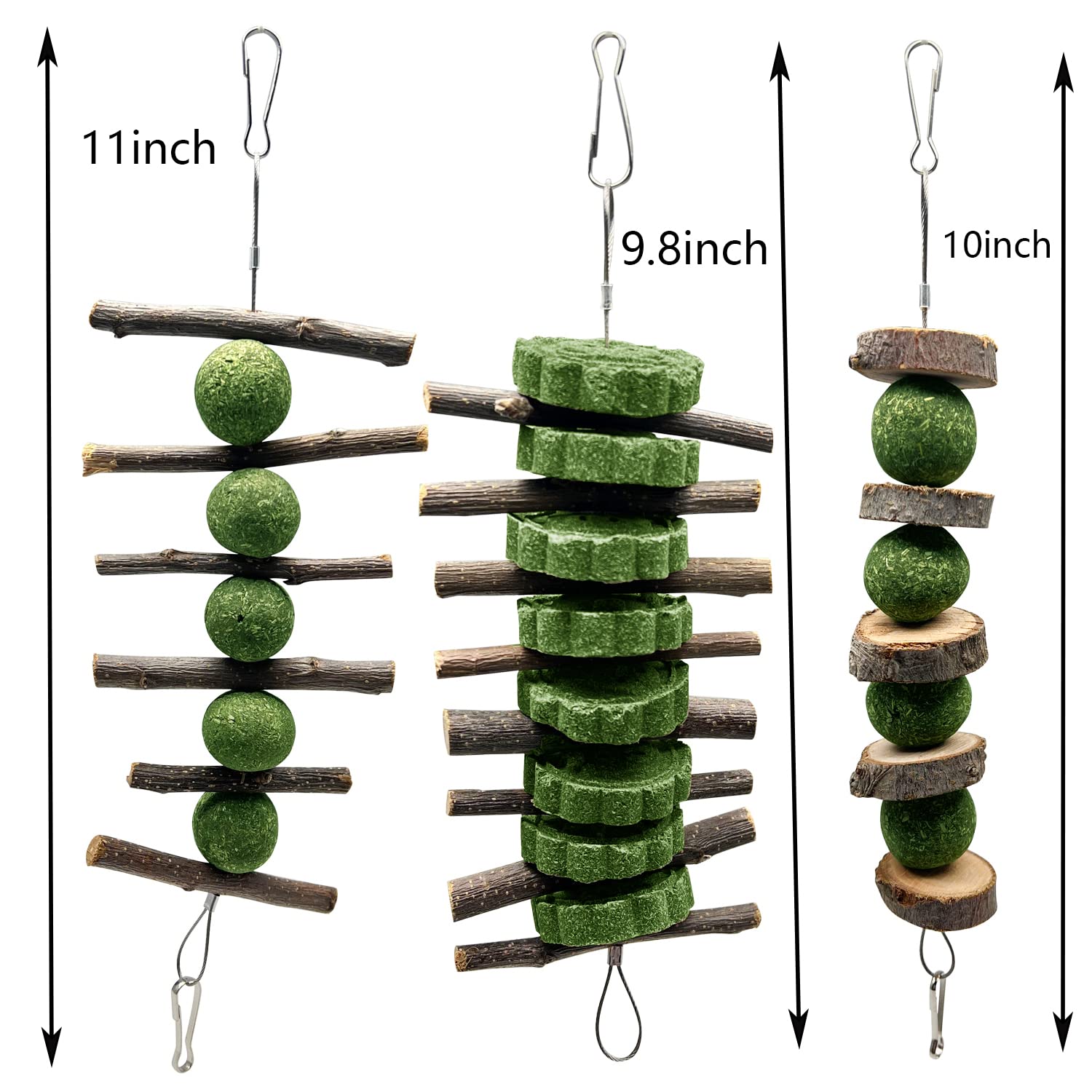 BallHull: mordedor de hierba con bola verde para mantener activo al roedor.