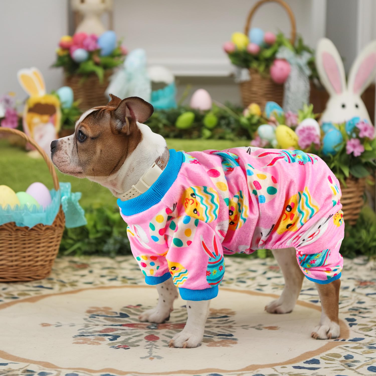 Baobicute Pijama para perro, primer plano de tejido suave y cómodo.