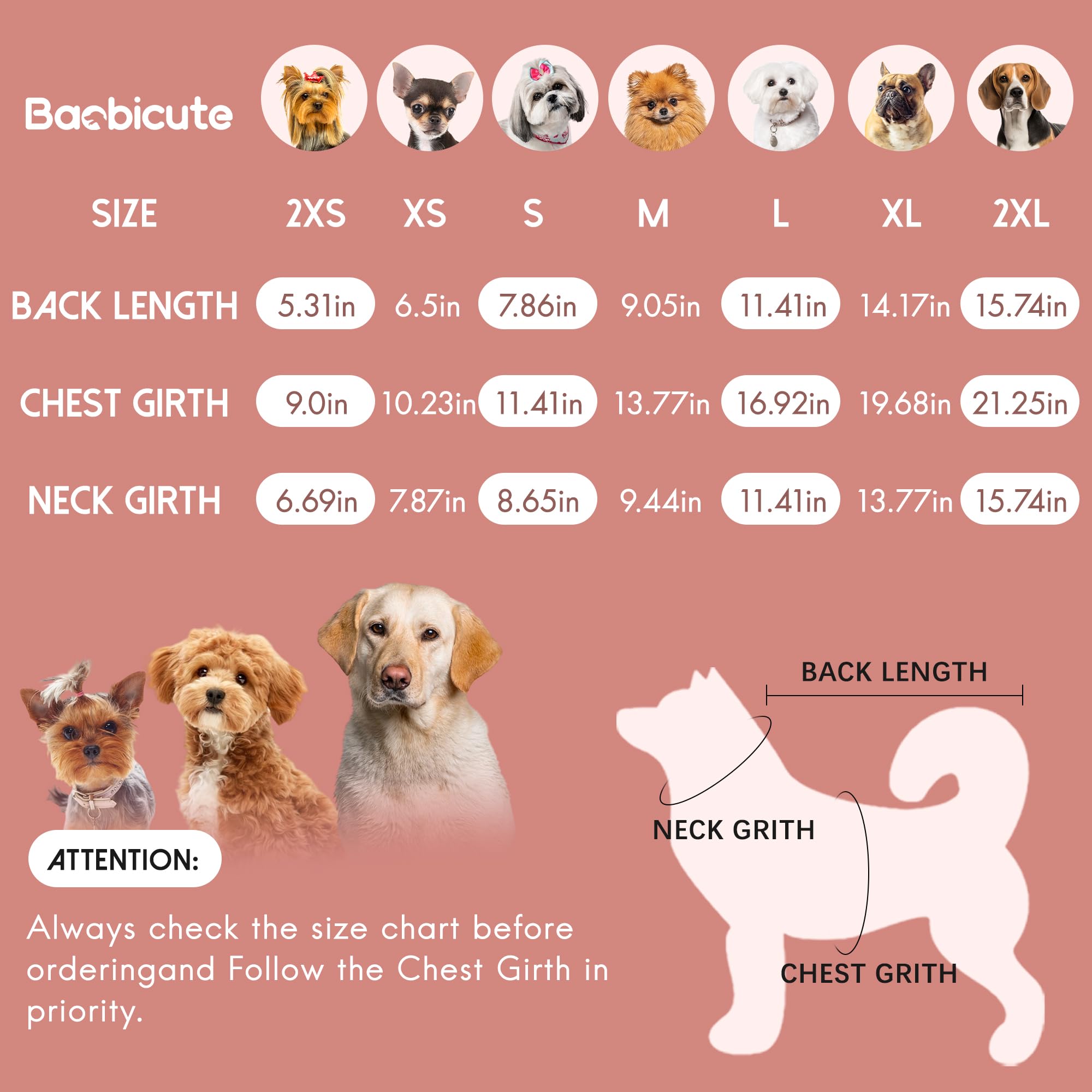 Baobicute sudadera lavable a máquina, cuidado sencillo para perros