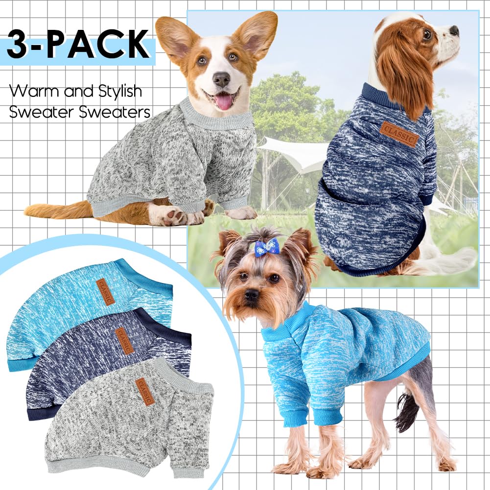 Baobicute sudadera de doble capa para perro pequeño, mayor calidez en invierno.