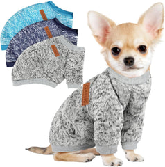 Baobicute sudadera para perro pequeno, vista frontal, cálida y cómoda.