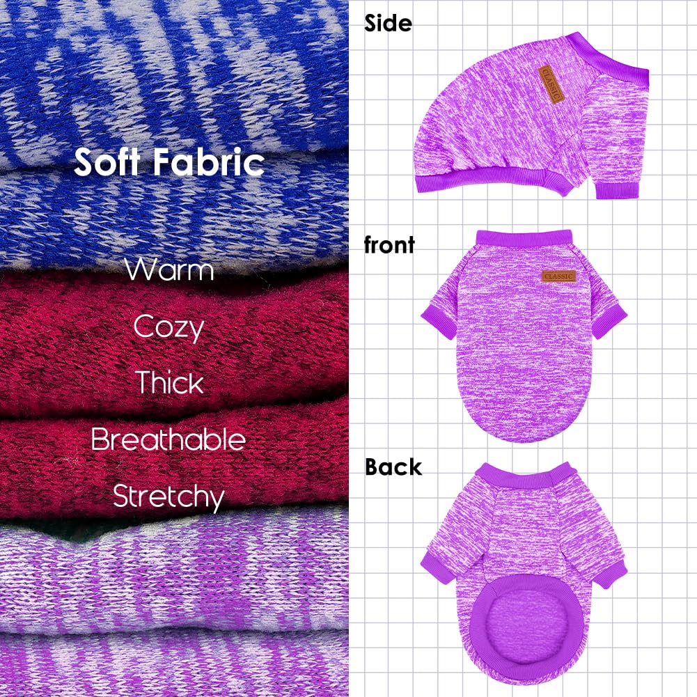 Baobicute sudadera perro pequeño tacto suave polar, calidez agradable.