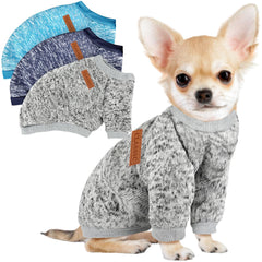 Baobicute triple pack sudaderas para perro invernal, calor suave y ajuste cómodo.