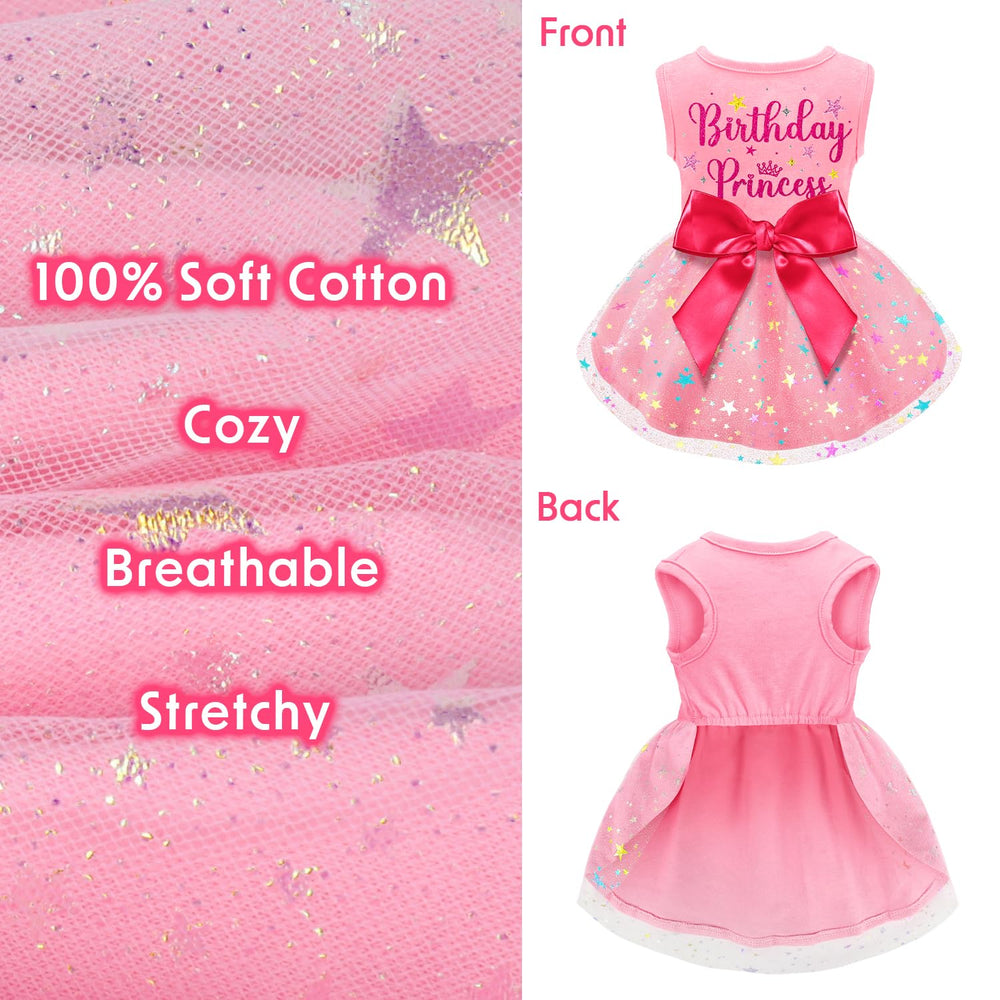 Baobicute vestido perro para fiesta elegante, ideal para eventos y fotos.