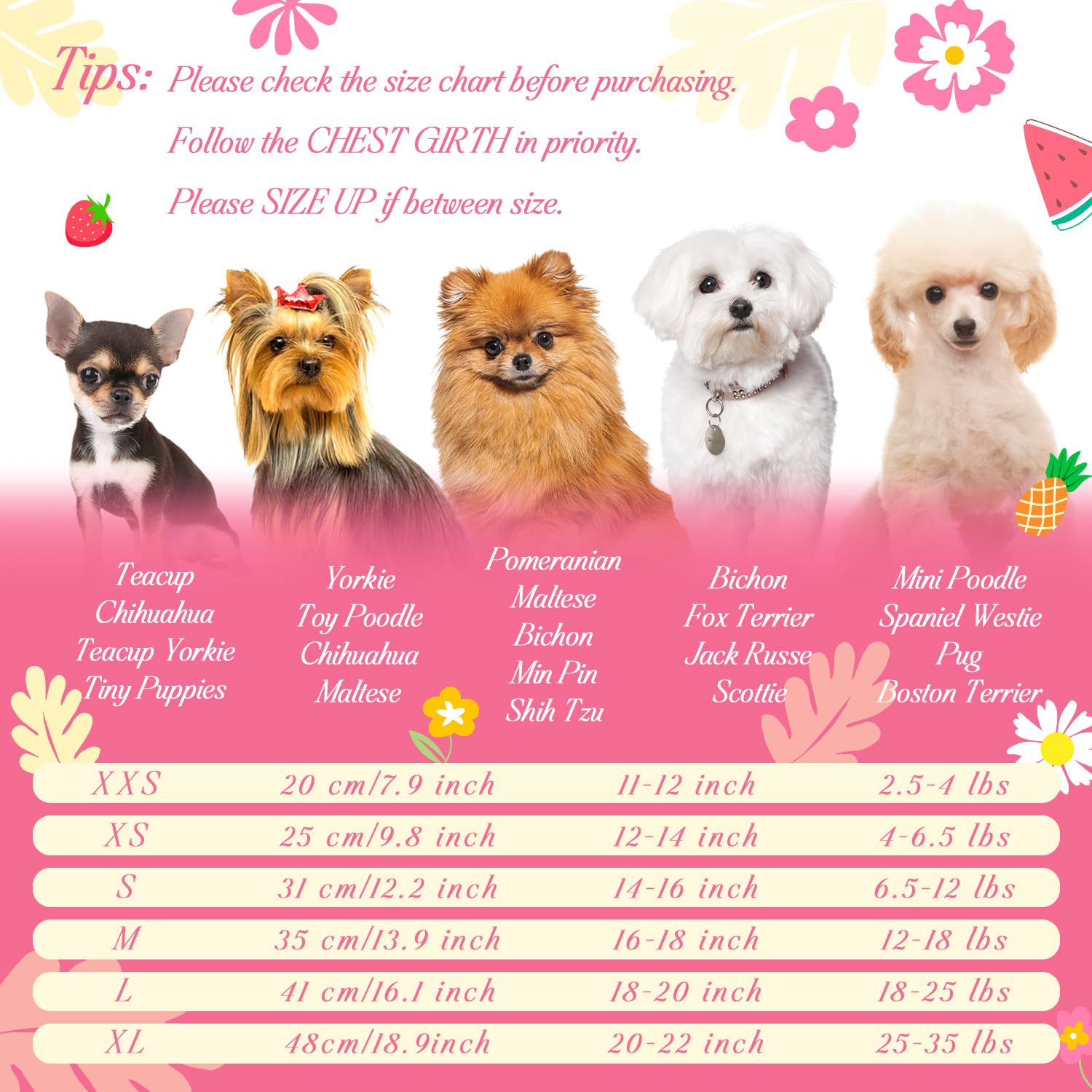 BAOBICUTE vestido-perro-floral-verano-talla-pequena, favorece looks tiernos para salidas.
