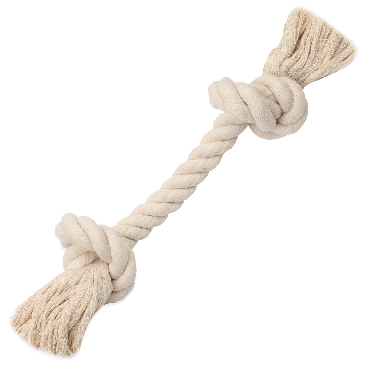 Barida cuerda para perro de algodón natural, suave y segura para morder durante juegos.