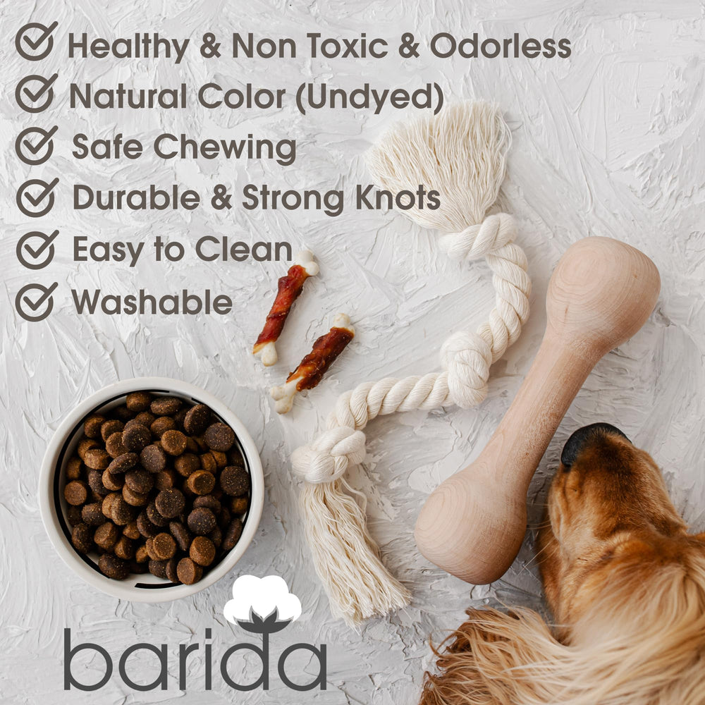 Barida cuerda para perro uso diario en casa para entrenamiento y entretenimiento.