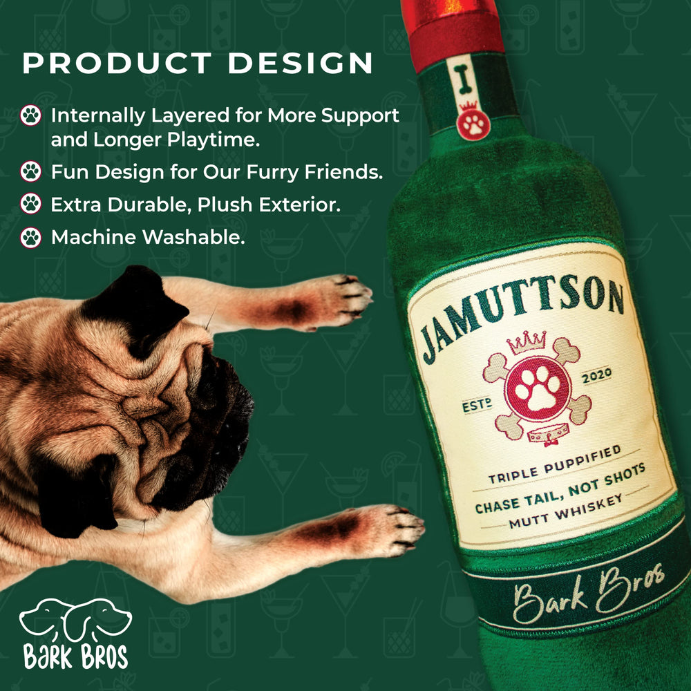 Bark Bros juguete peluche grande para perros grandes, suave y duradero.