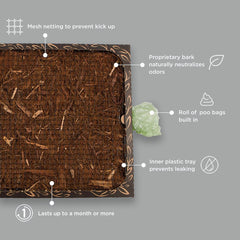 Bark Potty solución de larga duración, reduce cambios de residuos.
