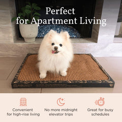Bark Potty material resistente y reutilizable para mayor durabilidad.