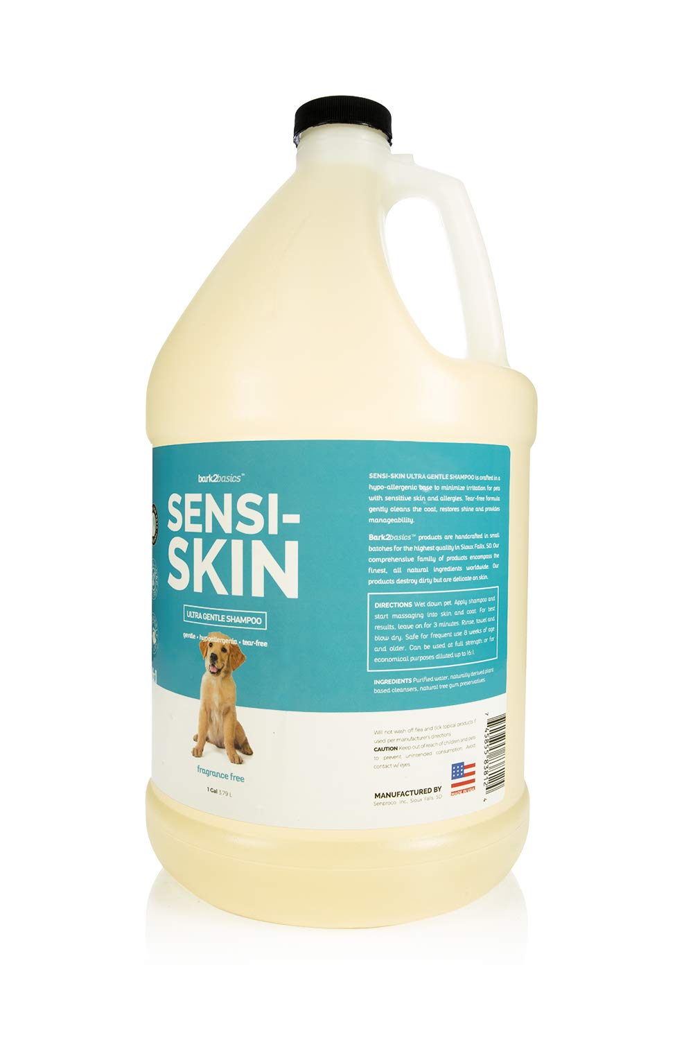 Bark2Basics Sensi-Skin: etiqueta y envase, diseño profesional para estética canina
