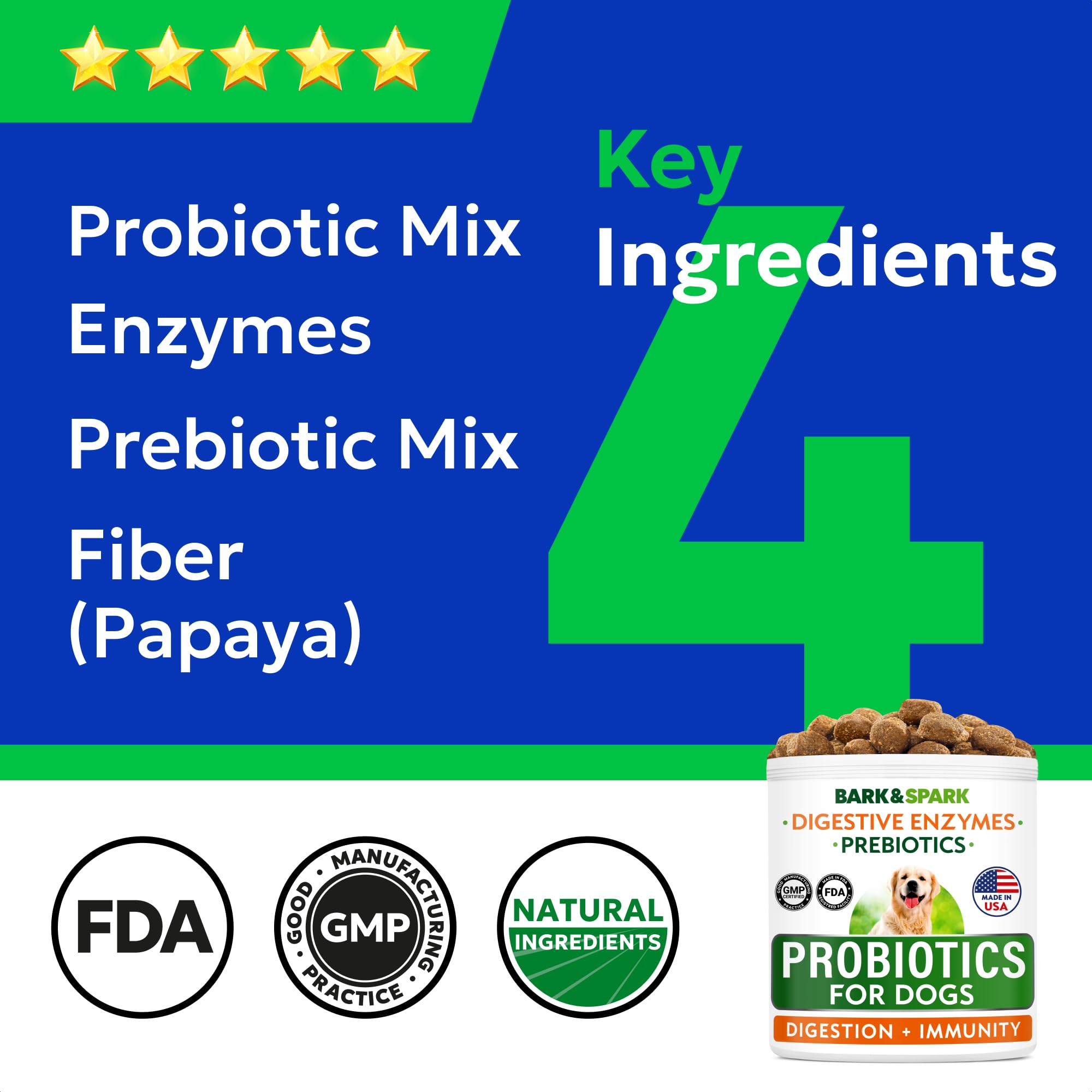 Bark&Spark inmunidad y alergias: apoyo digestivo para la salud general