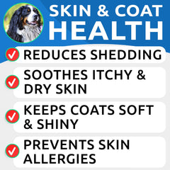 BARK&SPARK Omega 3 para perros, piel sana y pelaje brillante.