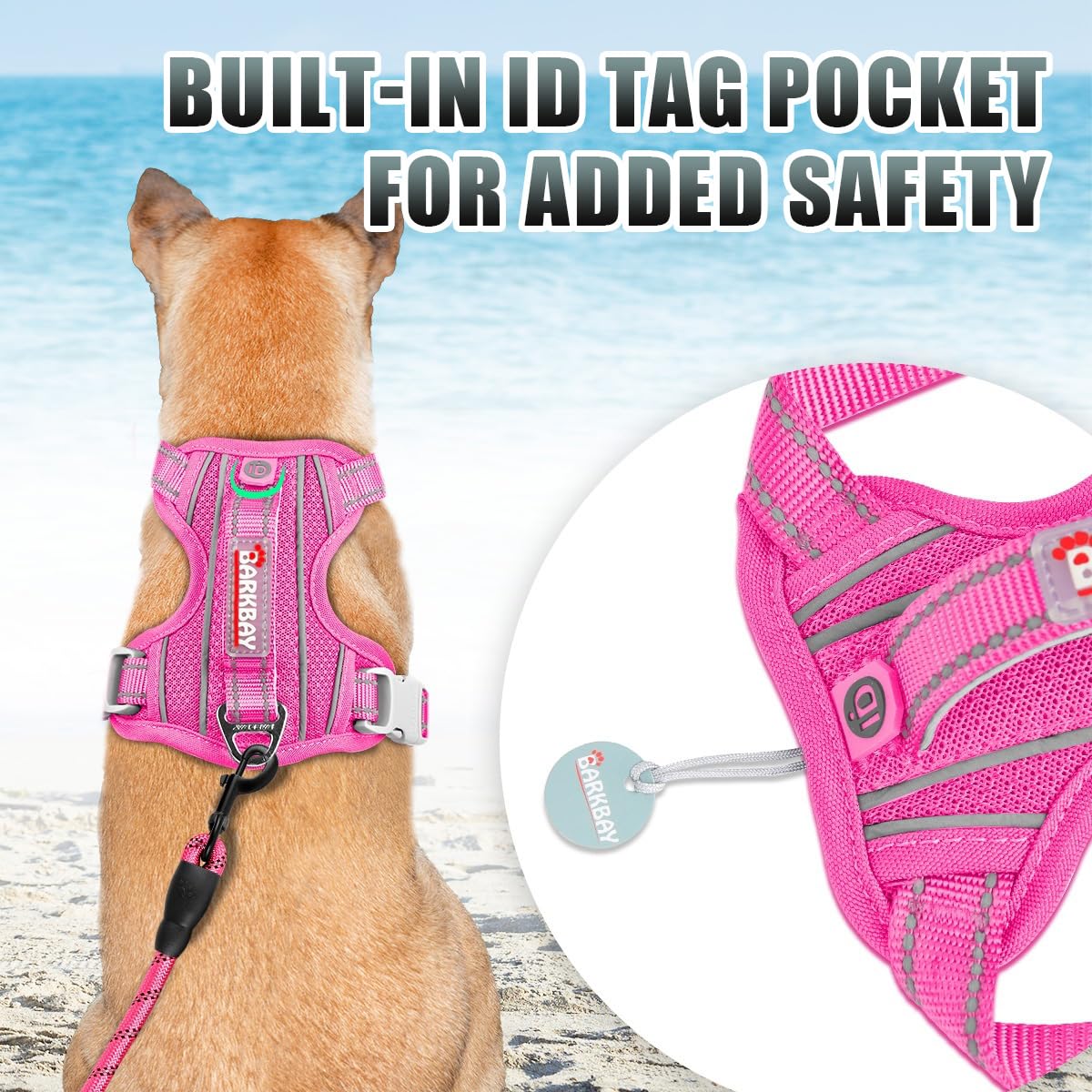Arnés BarkBay con anillo frontal para control suave