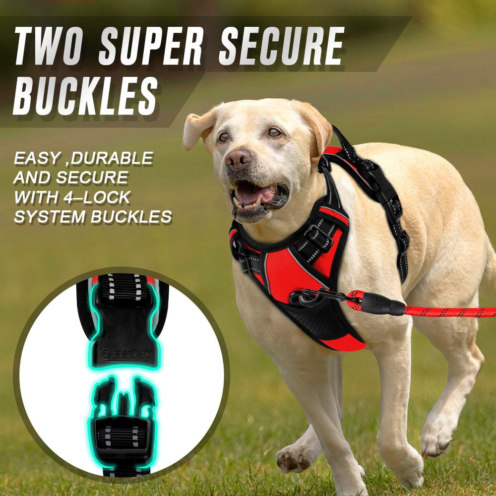 Dos puntos de enganche BarkBay para adaptar la caminata.