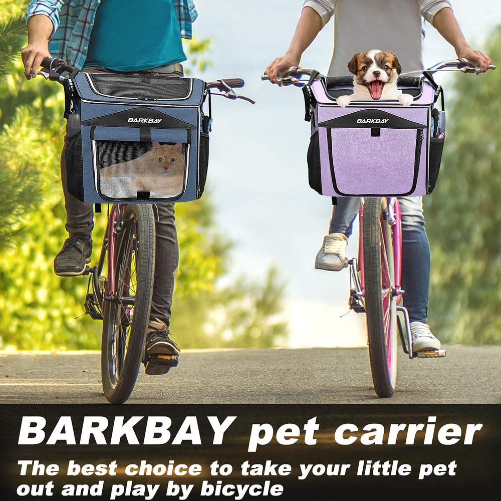 Cesta BarkBay expansible para bici, diseño compacto.