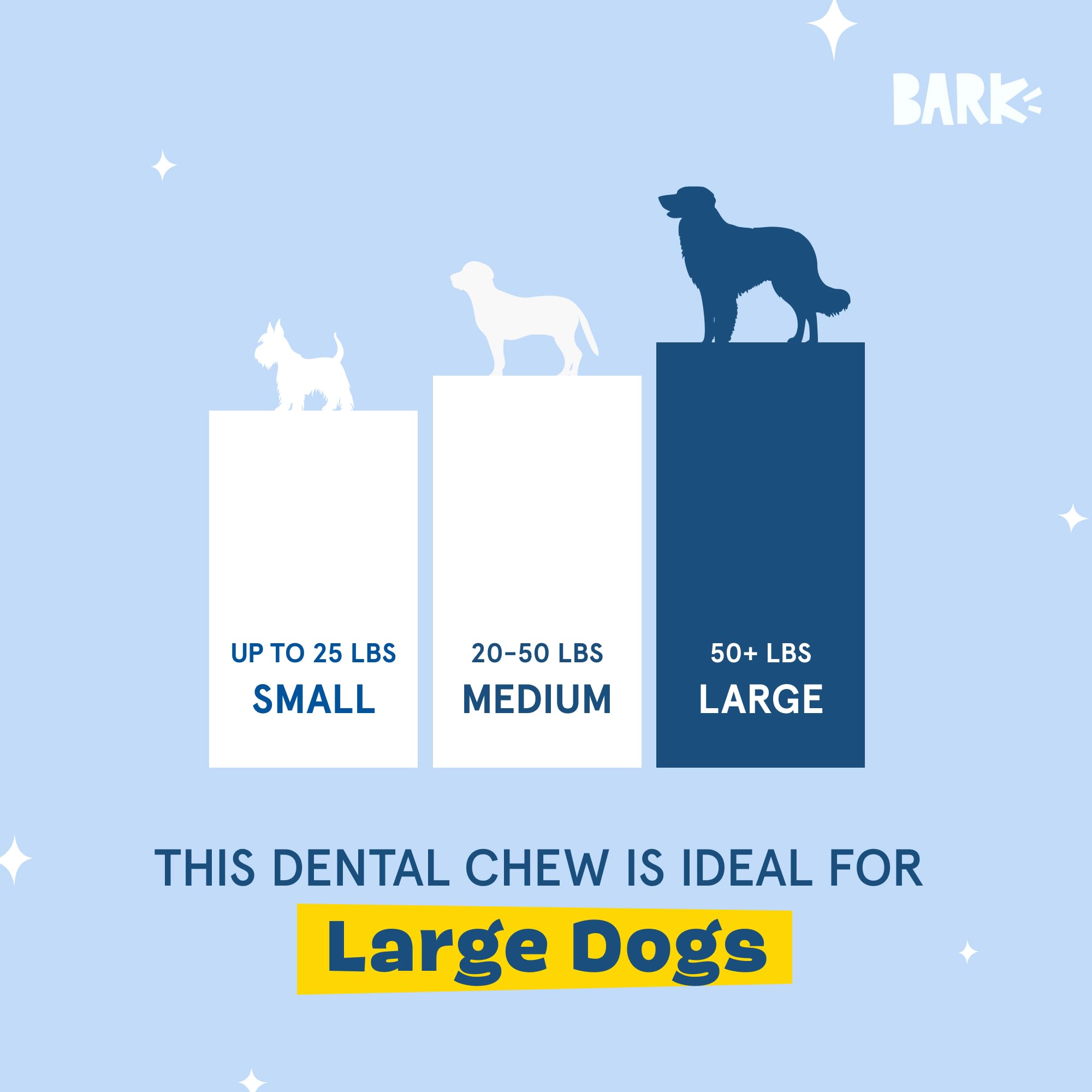 BarkBox Bright palo dental para limpieza avanzada y aliento más fresco