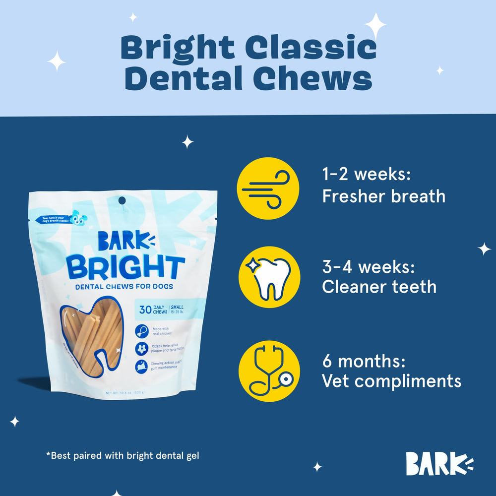 BARKBOX Bright stick sabor pollo para perro ayuda a aliento más fresco