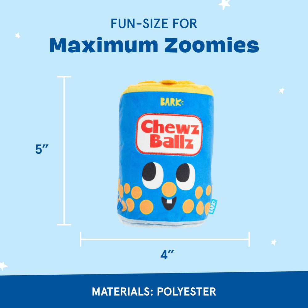 BarkBox Chewz Ballz: con dos chirridos para mayor diversión.