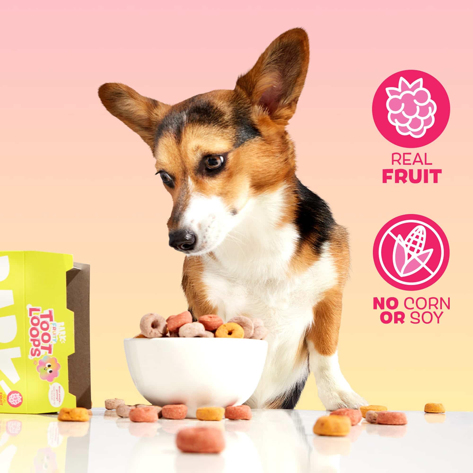 Barkbox Fruity Toot Loops: sin maiz para una opción limpia.