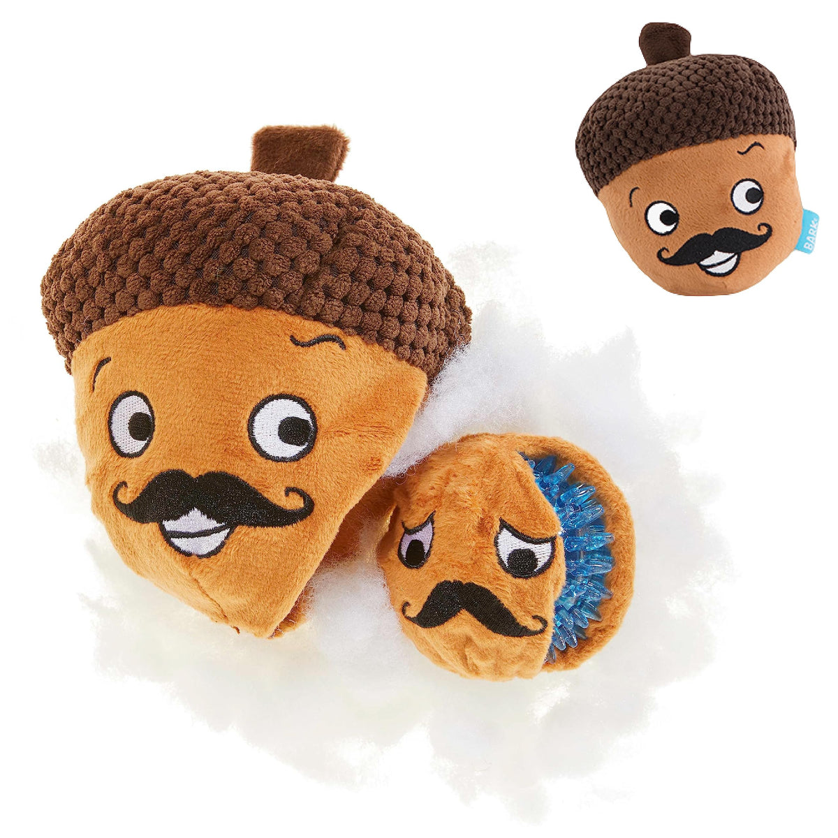 Barkbox Juguete interactivo 2 en 1 con exterior de peluche, ideal para masticadores.