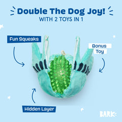 BarkBox Lady Liberty Ball para perros grandes, duradera para sesiones de fetch.
