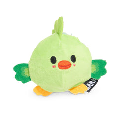 Piper Parrot de BarkBox muestra su capa externa desgarrable para juego interactivo.