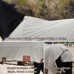 BARN & STABLE bordes tartan para malla de caballo, estilo clásico