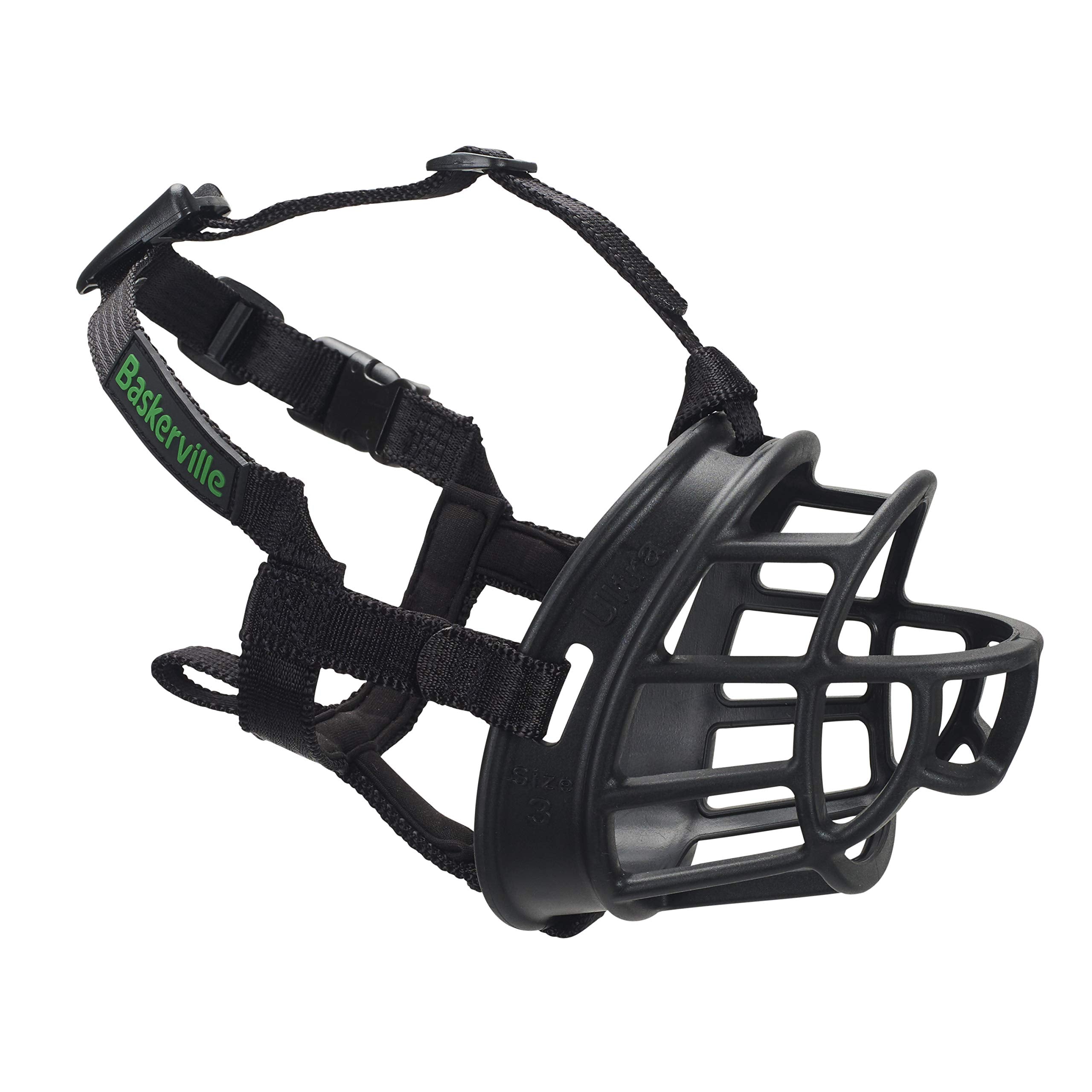 Baskerville Ultra Muzzle muestra ajuste personalizado para diferentes hocicos, ideal para paseos diarios.