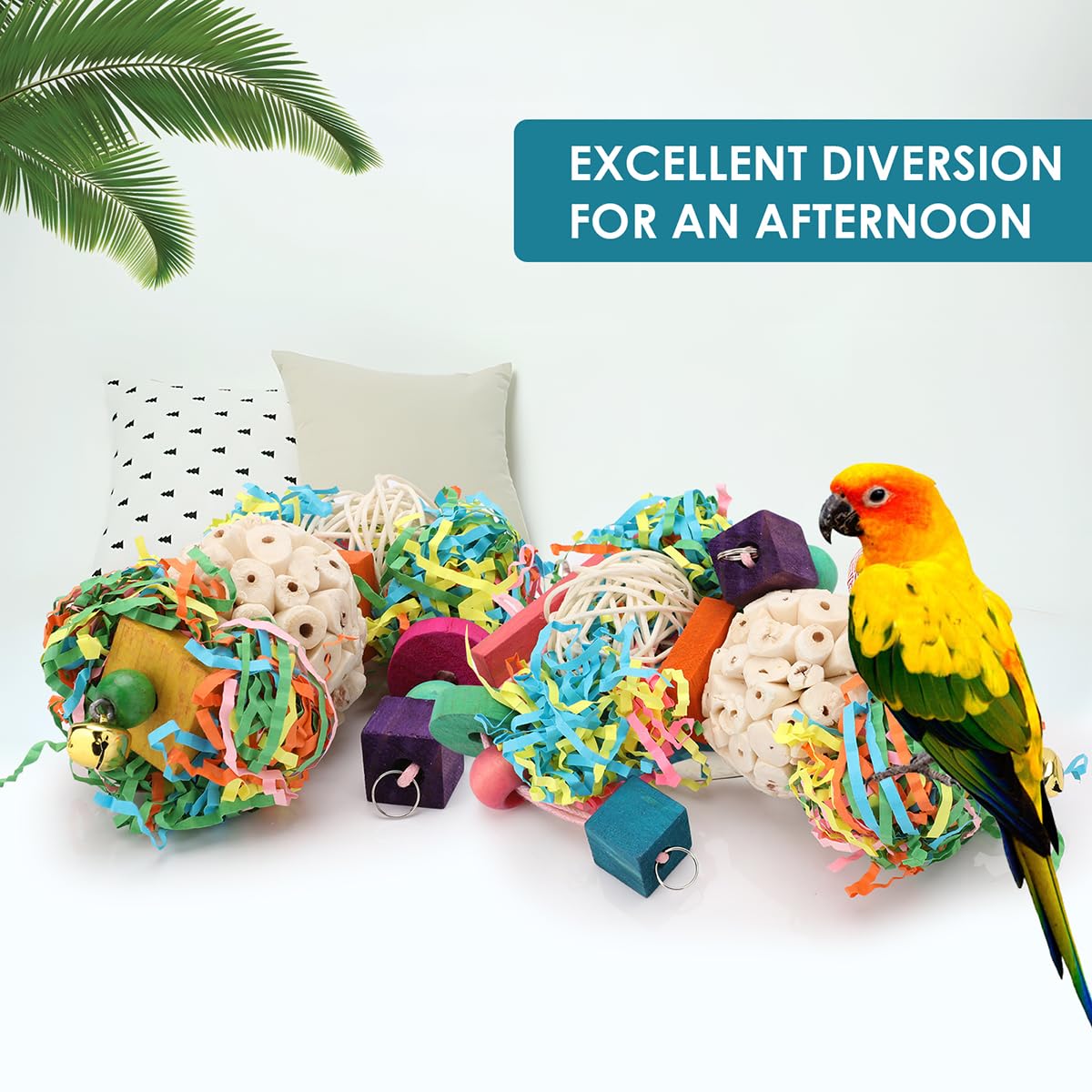 BBjinronjy juego para aves con forraje: mantiene aves activas y curiosas.