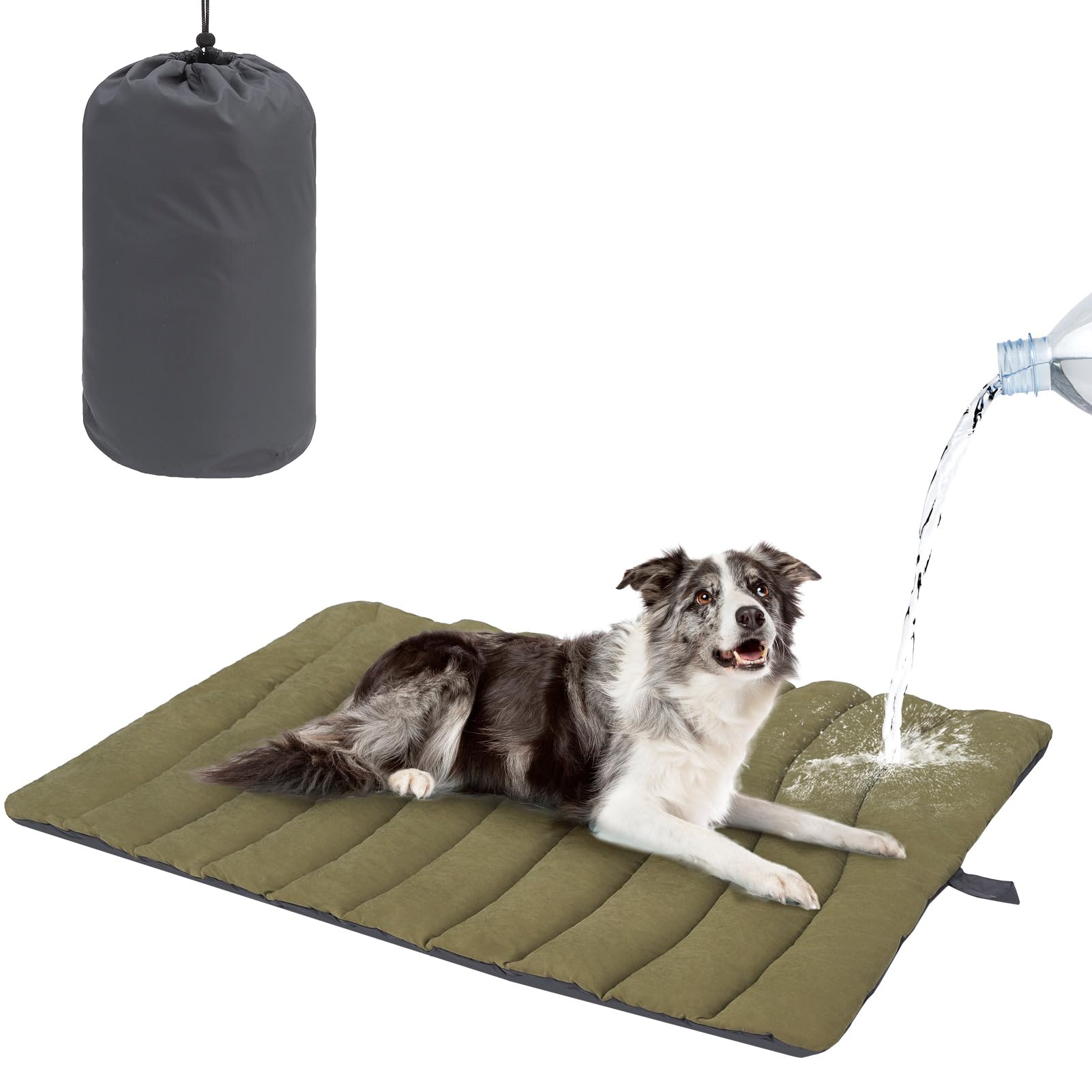 La cama para perro exterior impermeable de BEAUTYZOO, ideal para uso en patio.