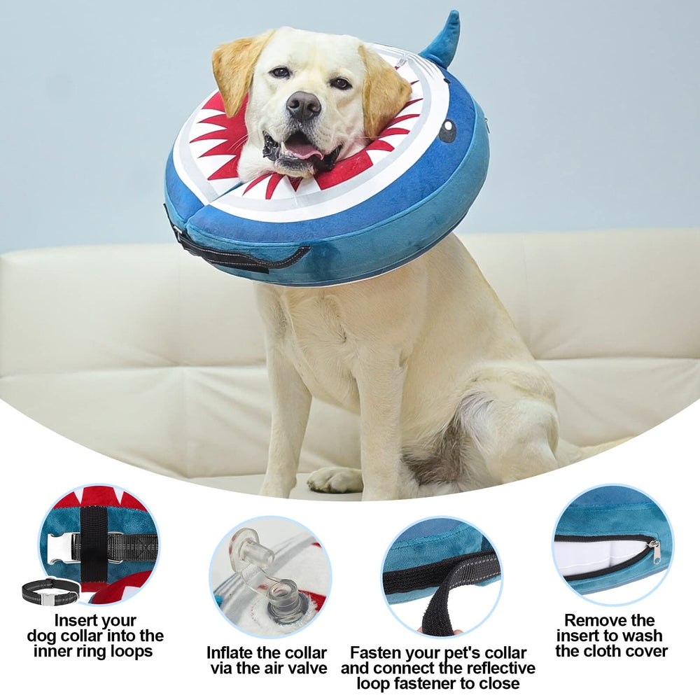 BEAUTYZOO collar dona inflable fácil de limpiar y guardar, excelente para la rutina diaria.