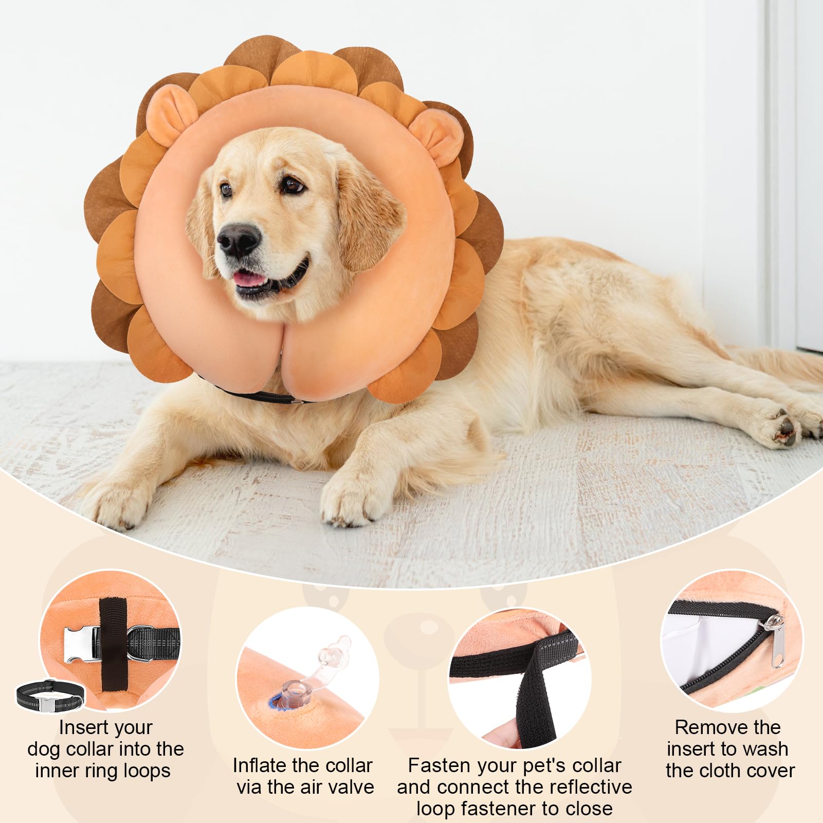 BEAUTYZOO collar-donut diseño ligero, comodidad durante el día.