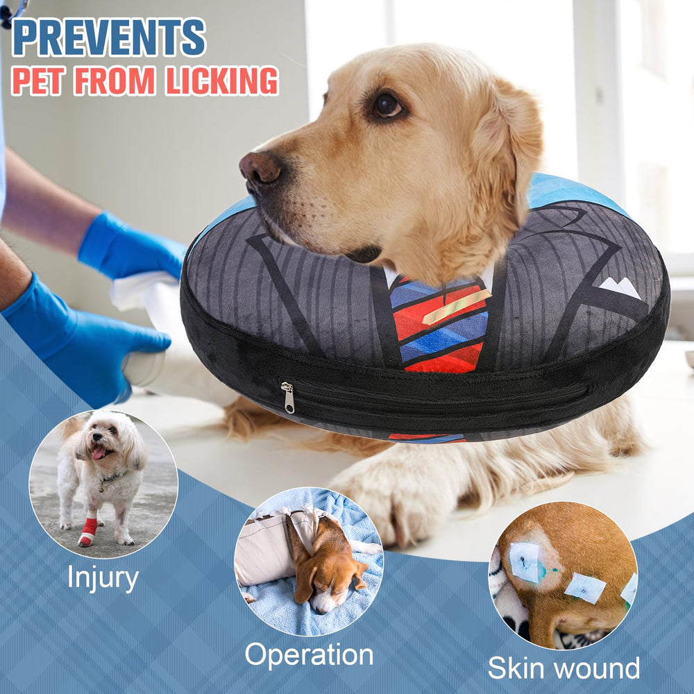 BEAUTYZOO collar donut ofrece señal reflectante para uso nocturno